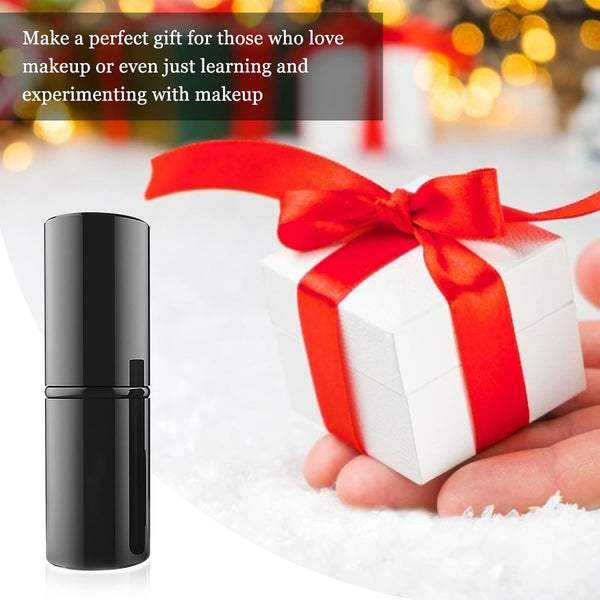 Retractable Kabuki Brush, Travel Powder Face Makeup Brushes | Portable Flawless Makeup Brush for Foundation, Blush, Bronzer, Buffing, Cruelty Free