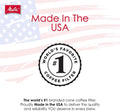 Melitta #4 Unbleached Coffee Filters, Premium, Natural Brown, Flavor Enhancing Coffee Filters for 8-12 Cup Coffee Makers, Kosher Certified,