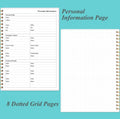 Daily Planner Undated - A5 To Do List Notebook Hourly Schedules, Spiral Appointment Planner for Women and Men, PVC Hardcover, Inner Pocket,