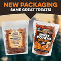 BRUTUS & BARNABY Sweet Potato Dog Treats- No Additive Dehydrated Sweet Potato Fries, Grain Free, Gluten Free and No Preservatives Added (14 oz) 14