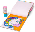 Melissa & Doug Sticker WOW!™ 24-Page Activity Pad and Sticker Stamper, 300 Stickers, Arts and Crafts Fidget Toy Collectible Character – Unicorn -