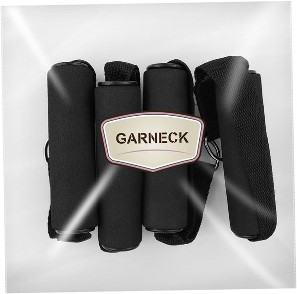 Garneck 4pcs Resistance Band Handles Plastic D Ring Exercise Strap Foam Handle Band Fitness Equipment for Home Gym Overhead Strength Training