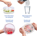 Silicone Lids for Food Storage - 100% Food Grade Silicone Stretch Lids - 6 Different Sizes - Dishwasher/Microwave Safe Flexible Reusable Bowl