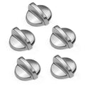 Fetechmate WB03T10325 Heavy Metal Knobs Compatible with G.E Cooktop Burner Stove Knob Replace WB03T10325 2691864 PS3510510 (5 Pack)