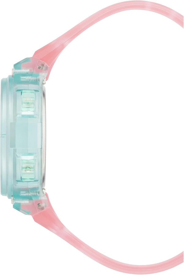 Armitron Sport Women's Digital Chronograph Resin Strap Watch Translucent Pink