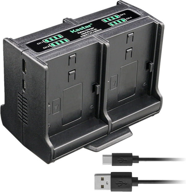 Kastar Quadruple Battery Charger Compatible with Minolta MND20 44 MP / 2.7K Ultra HD Digital Camera, Full HD 1080P Rechargeable Electronic Mini