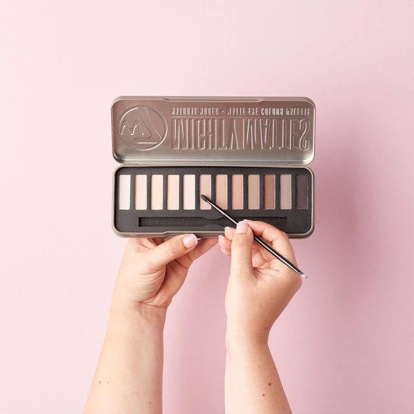 W7 Mighty Mattes Eyeshadow - 12 Matte Nude Colours Ã¢ÂÂ Flawless & Natural Long-Lasting Makeup Palette