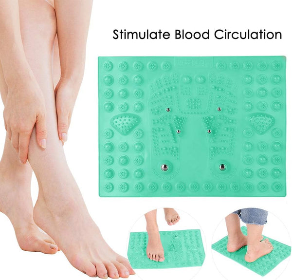 YUYTE Foot Massage Pad, Foot Massage Mat Reflexology Pads for Pain Relief and Point Release Magnet to Relax from Pressure and Leg Pain Can Be Used