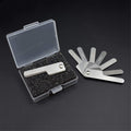Silver Dental Orthodontic Interproximal Enamel Reduction Stainless Steel Ipr Gauge Ruler 0.1-0.5 Mm, Metric and Imperial Measuring Tool, Personal