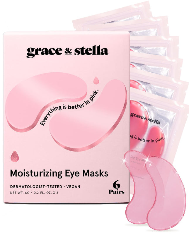 Grace & Stella Award Winning under Eye Mask - Reduce Dark Circles, Puffy Eyes, U
