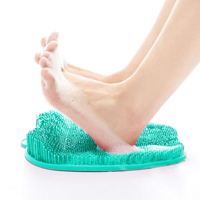 Eutuxia Shower Foot Scrubber Mat with Non-Slip Suction Cups, Foot Massager, Acup