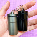 2 Packs 100 Tablets Nitro Bottle Holder, EFFIET Waterproof Metal Pill Bottle Container Capsule Match Container for Geocaching Quarters Cash Hider