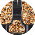 Jealoeur Bird Feeders for Outdoors Hanging Bird Feeder Wild Birds Seed, Black 1 Black