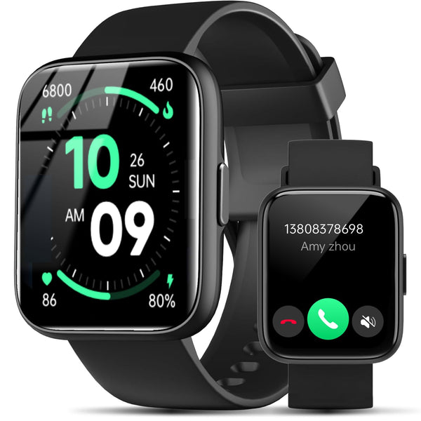 Smart Watches for Men - Activity Tracker for Android Ios with Calls,Fitness Tracker with 100+ Sport Modes, IP68 Waterproof, Heart Rate/Sleep