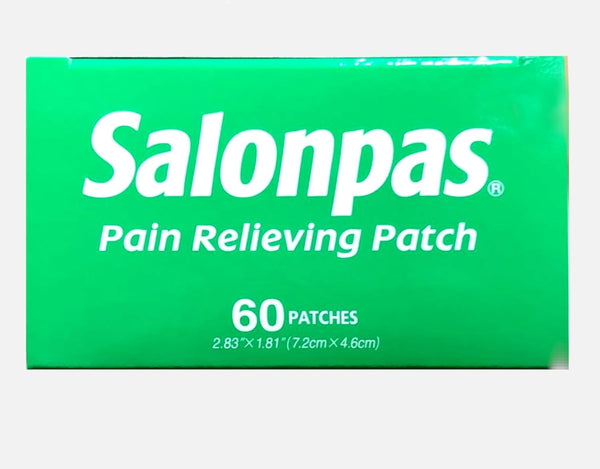 Salonpas Pain Relieving Patch, Extra Strength Topical Analgesic, 60 Ct (Pack of 2)