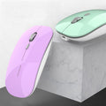 Uciefy Q5 Slim Rechargeable Wireless Mouse, 2.4G Portable Optical Silent Ultra Thin Wireless Computer Mouse with USB Receiver and Type C Adapter,