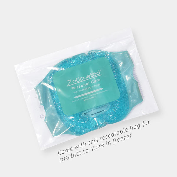 ZNÖCUETÖD Cold Face Eye Mask Ice Pack Reduce Facial Puff, Dark Circles, Hot Cold Compress Pack, Face SPA Gift for Woman Sleeping, Pressure,