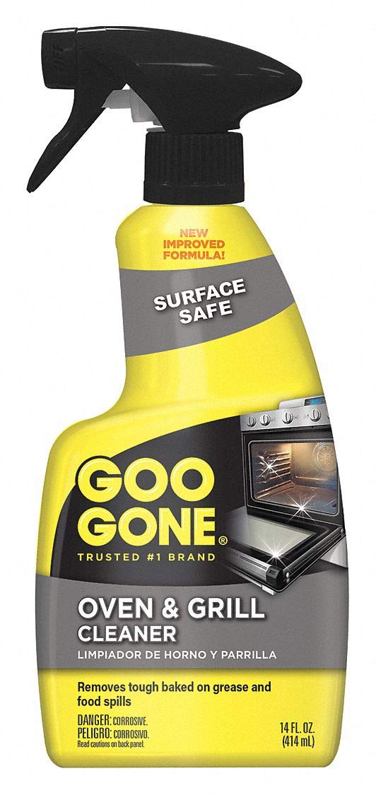 Goo Gone Oven and Grill Cleaner - 14 Ounce - Removes Tough Baked On Grease and Food Spills Surface Safe 14 Fl Oz (Pack of 1)
