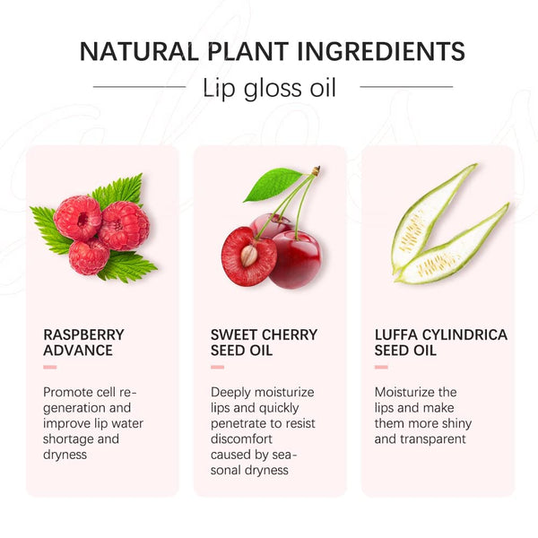 Sokgo Hydrating Lip Glow Oil, Plumping Lip Gloss, Moisturizing Lip Oil Gloss, Transparent Moisturizing Lip Balm, Natural Lip Plumper 2PCS Clear