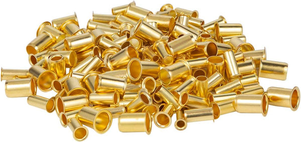 160pcs Tube OD(1/4" 5/16'' 3/8" 1/2") Brass Compression Insert,Brass Compression Fitting Assortment Kit, Insert Tube Support Compression Sleeve