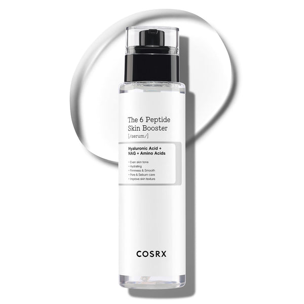 COSRX 6X Peptide Collagen Booster Toner Serum, Niacinamide & Hyaluronic Acid Facial Essence for All Skin Types, Korean Skin Care, Paraben Free,
