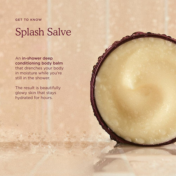 HANNI Splash Salve In-Shower Body Moisturizer Treatment, 250 mL / 8.8 oz | Seals in moisture on wet skin, no post-shower lotion; vegan &