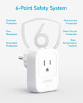 Anker European Travel Plug Adapter, 15W USB-C & 2 AC Outlets, Fits Type E/F Sockets, Compact for Iphone, Ipad & More (Not Compatible with Type L/G