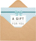 Juvale Blank Gift Cards - 36-Pack 4 x 6 in Blue 250 GSM & Envelopes - Customizable Gift Certificates for Business, Salon & Spa - Paper