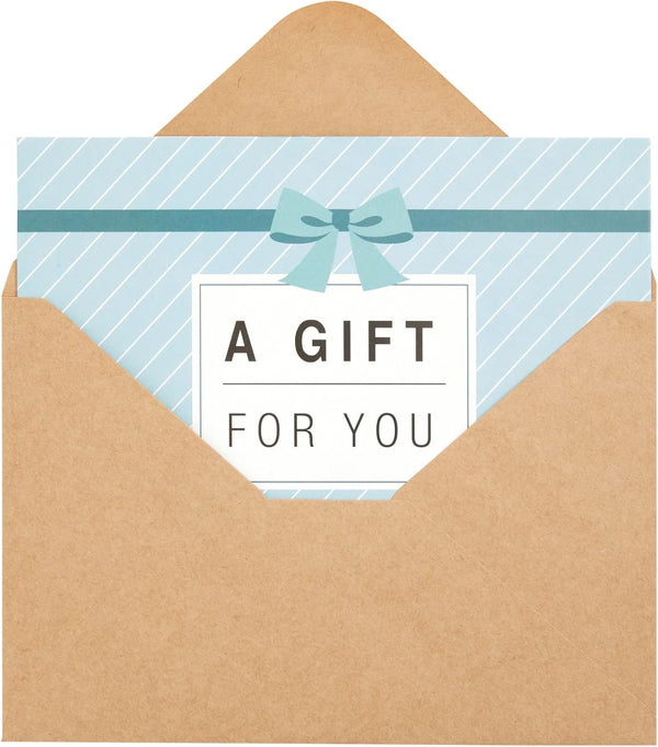 Juvale Blank Gift Cards - 36-Pack 4 x 6 in Blue 250 GSM & Envelopes - Customizable Gift Certificates for Business, Salon & Spa - Paper