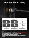 Snowkids 8K HDMI Cable 10ft, Certified 2.1 UHD [4K & Ethernet Support] 10feet Black 1