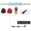 12V Heated Jacket Battery Step-Up Adapter Charger Cable Compatible with Milwaukee, M12, Makita, Snapon, Metabo, Craftsman, AEG Gear (TypeC Stepup