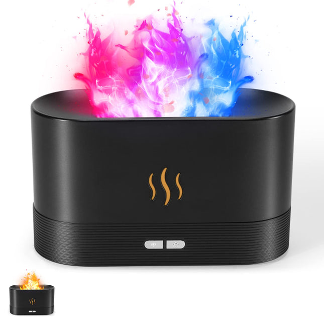 Colorful Flame Air Aroma Diffuser Humidifier, Upgraded 7 Flame Colors Noiseless 