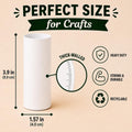60 Pack Thick Cardboard Tubes for Crafts - Bulk Craft Rolls - Round Cardboard Tubes - Toilet Paper Rolls Crafts - Craft Tubes - Paper Tube for