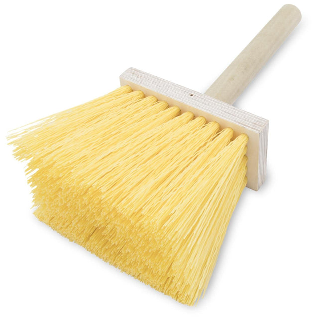 MARSHALLTOWN Plastic Bristle Stucco Dash Brush, 5-1/2 Inch Bristles, 8 Inch Hardwood Handle, Easily Create Texture on St