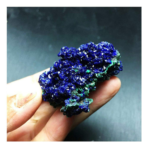 Wixine 1Pcs Natural Azurite Malachite Crystal Mineral Specimen Healing Stone 1-3cm