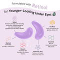 grace & stella Retinol Under Eye Patches for Puffy Eyes & Dark Circles - Restoring Gel Under Eye Masks with Hyaluronic Acid - Birthday Gifts for