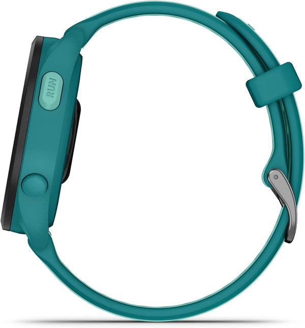 Garmin Forerunner 165 Music GPS Running Smartwatch, Fitness Tracker Smart Watch for Women and Men Bundle with Accessories - Turquoise/Aqua