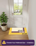DEXI Front Door Mat Indoor Entryway 20x32 Inside Entrance Doormat Dark Gray | Non Slip Low Profile Thin Washable Welcome Entry Mats for House