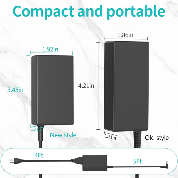 65W 45W AC Charger Compatible with HP Elitebook Series Probook 430 440 450 455 470 640 650 G3 G4 G5 G6 G7 G8 PPP009A PPP009C 19.5V 3.33A Laptop