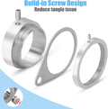 2" Large Flag Pole Rings, 2 Pcs Aluminum Alloy Spinning Flag Pole Ring Clips Swivels, 360ÃÂ° Rotating anti Wrap Flagpole Ring Hardware with