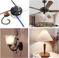 Ceiling Fan Switch Zing Ear Ze-208S E89885 3 Speed 4 Wire Pull Chain Switch with 4 Pre-Installed Wires Replacement Part for Hunter, Hampton Bay,
