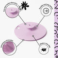 Boie USA Body Scrubber with Handle - Hygienic, Exfoliating Loofah Alternative - Feels Like Silicone Scrubber Gentle on Sensitive Skin,
