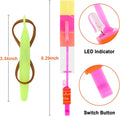 lpvoqpth 25 Sets LED Flying Set, 25 Slingshot+25 Glow Helicopter-50 Pcs, Flying Toy Outdoor Toys Glow in the Dark Party Supplies Party Favors for