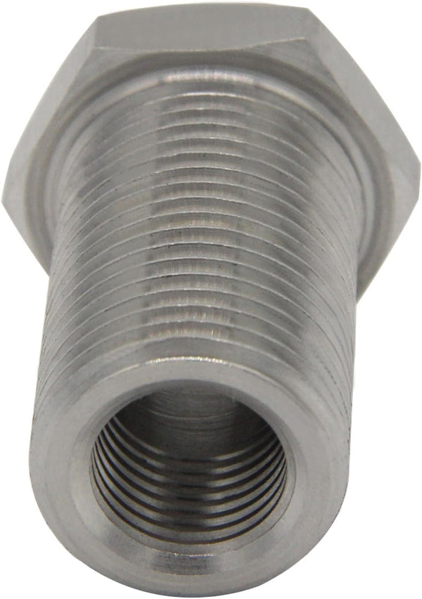 Stainless Steel Bulkhead Fitting 1/4" NPT Female Bulked Coupler Thru-Bulk Tank Fitting Connector (Pack of 2)