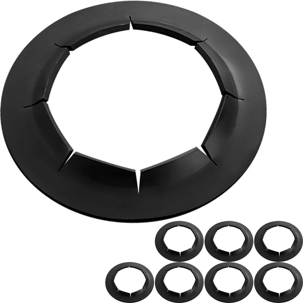 AR-PRO (8 Pack) Hard-to-Find Spring Steel Push-On Pushnuts - Dolly Wheel Lock Washers Fits 5/8" Dolly Axle Rods with Oiled Phosphate Finish 5/8"