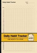 Daily Habit Tracker: Habit Tracking Notebook | One Month to a Page | Medium