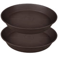 2 Pack of 26 inch Plant Saucer Round, 4.2" Depth Tray, Large Deep Plant Saucers for Pots, Heavy Duty Plastic Flower Plant Water Trays for Indoors