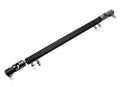 Double Kick Drum Pedal Drive Shaft Steel Bass Drum Pedal Linkage Connector Arm for Drum Kit Percussion Instrument Parts (Black)