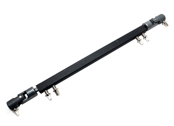Double Kick Drum Pedal Drive Shaft Steel Bass Drum Pedal Linkage Connector Arm for Drum Kit Percussion Instrument Parts (Black)