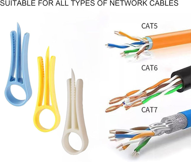 Network Cable Untwist Tool â Wire Straightener & Pair Separator for CAT5/CAT6/CAT7, Quickly Organizes Twisted Pairs fo